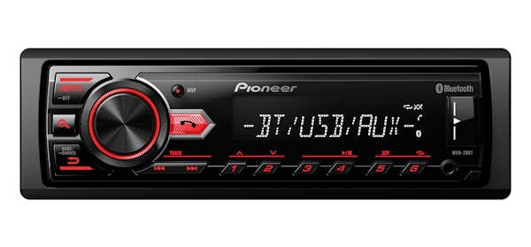  PIONEER MVH-29BT, 1DIN, 4X50, USB, AUX-,   FLAC, Bluetooth