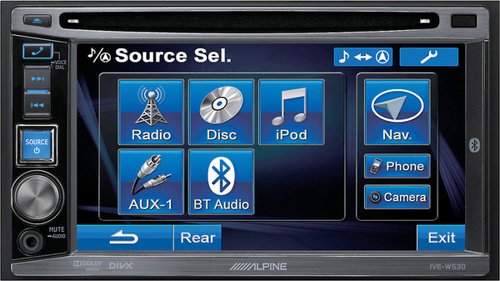  ALPINE IVE-W530E, , 2DIN, CD/DVD-, 4X50, USB, AUX-