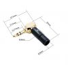 Jack 3,5 мм коннектор Rich Tech 331 угловой, черный (цена за 1 шт.) под пайку