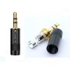 Jack 3,5 мм коннектор Rich Tech 402 прямой, черный (цена за 1 шт.) под пайку