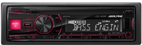  ALPINE CDE-180RR, 1DIN, CD/MP3-, 4X50, USB, AUX-