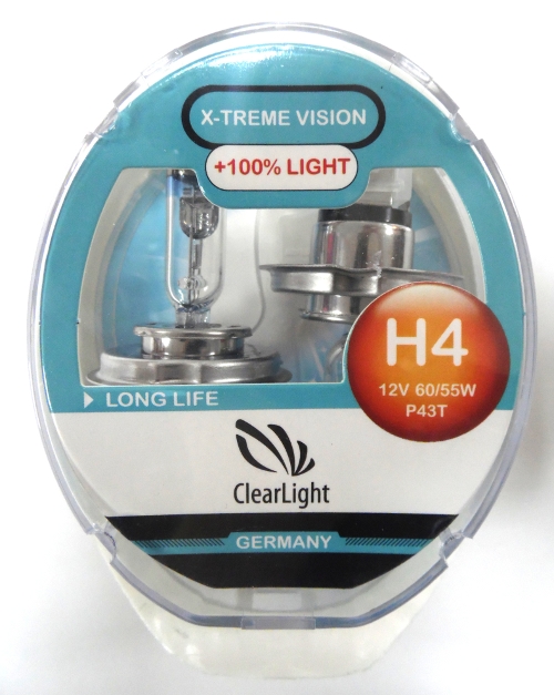   Clearlight 4 12v-60/55w X-treme Vision+120% Light (2.)