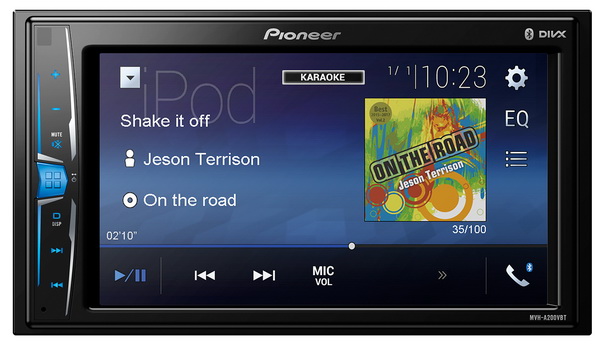  PIONEER MVH-A200VBT, 2DIN, 4X50, USB, AUX-,  , Bluetooth