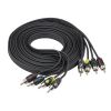 Межблочный кабель AURA RCA-B254 - 5 метров, 4-канальный, медь, двойной экран