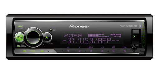  PIONEER MVH-S520BT, 1DIN, 4X50, USB, AUX-,   FLAC, Bluetooth