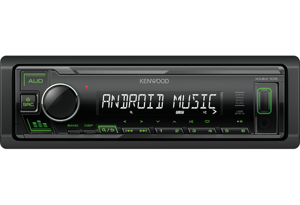  KENWOOD KMM-105GY, 1DIN, 4X50,/USB/AUX. . ., FLAC, 1  .., 3- . 