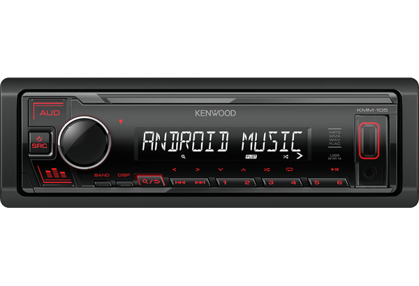  KENWOOD KMM-105RY, 1DIN, 4X50,/USB/AUX. . ., FLAC, 1  .., 3- . 